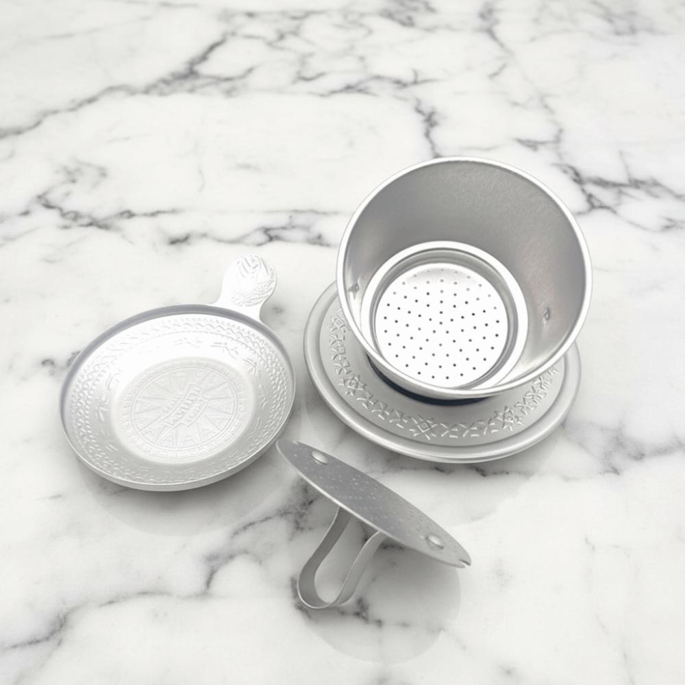 Aluminum Vietnamese Coffee Filter Vintage Coffee Drip Cup Easy To Clean Coffee Making Pot  Office