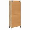 Highboard with Drawers 2 Pcs Artisan Oak Wood Based Material
