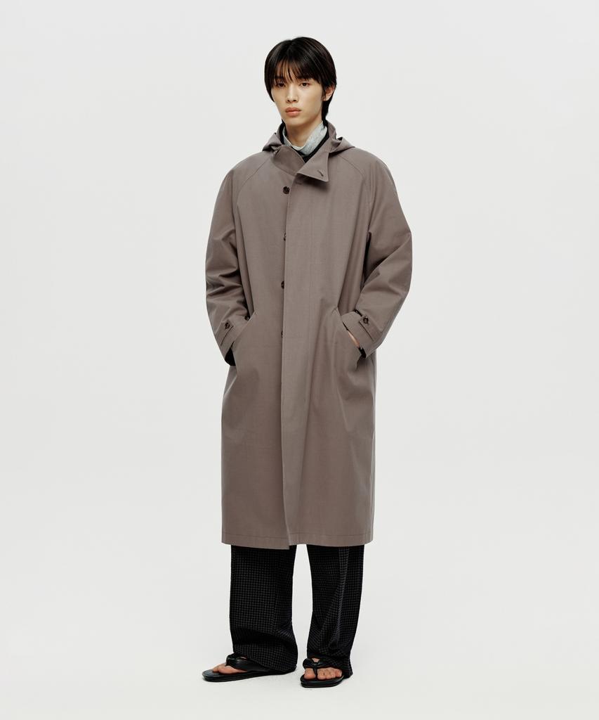 Youth Hooded Coat - Beige
