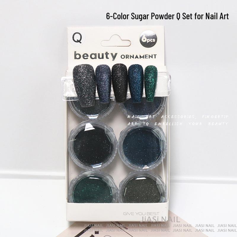 

Dreamy Seven-Color Crystal Diamond Nail Glitter Powder
