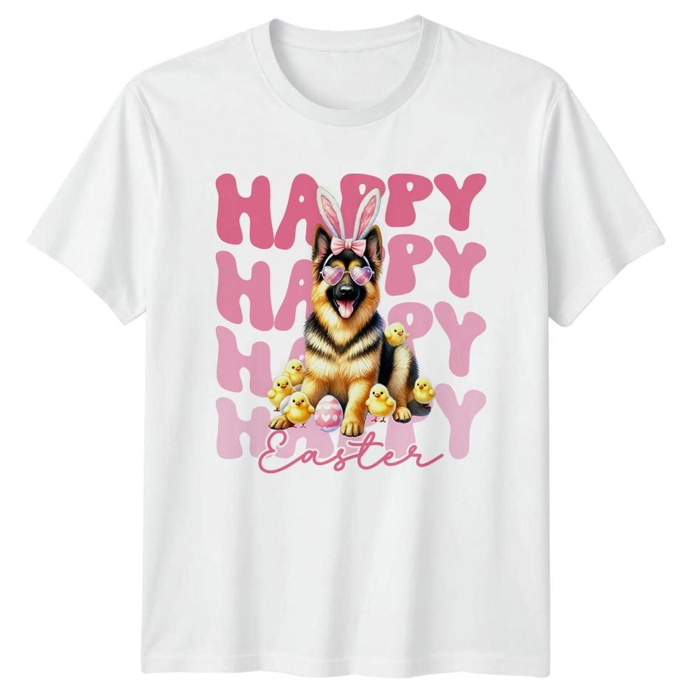 Happy Happy Happy Happy Happy Unisexs TShirt GerUnisex Shepherd Easter S