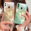 Dreamy Striped Butterfly For Samsung A73 72 71 A70 56 55 54 A53 52 51 50 42 A35 A34 33 32 31 26 25 24 23 22 30 Glass Phone Case