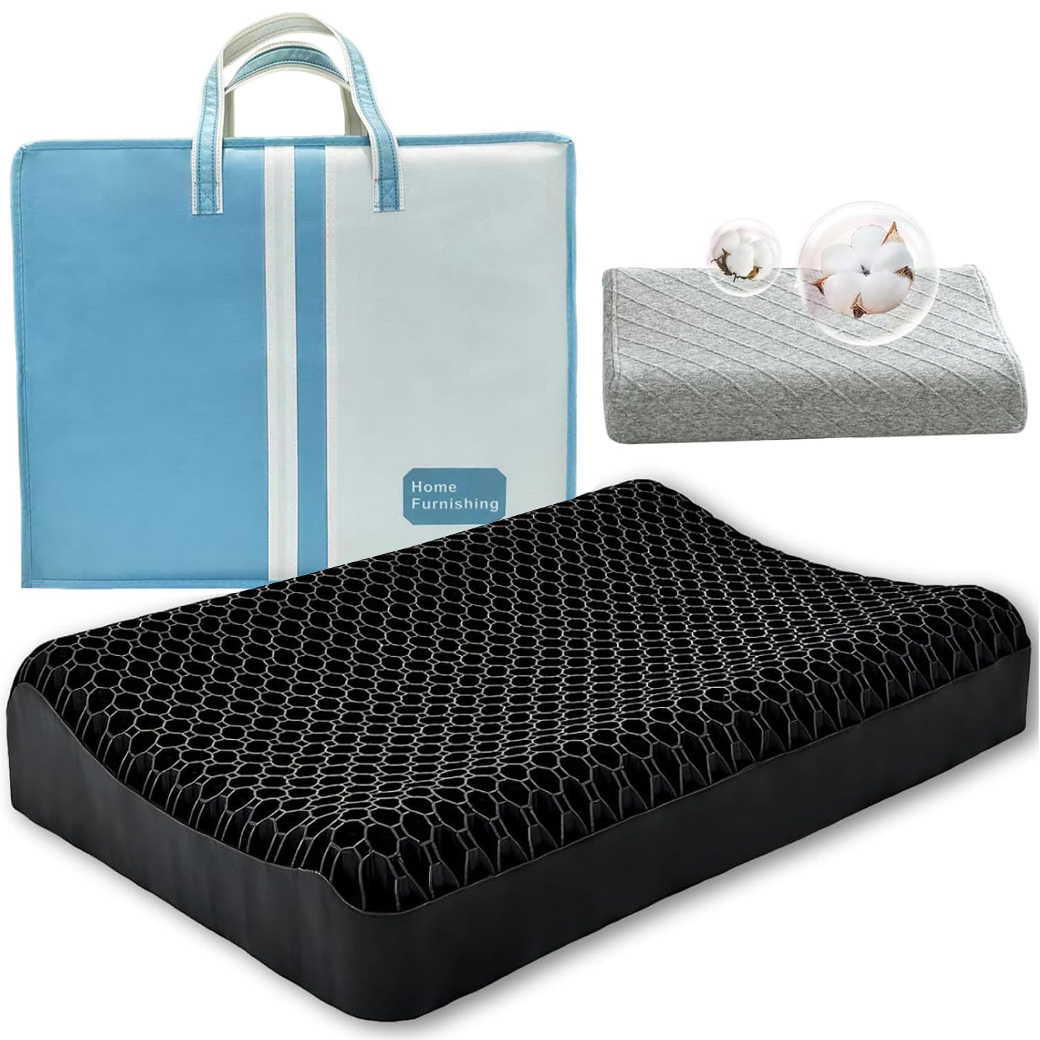 

This gel pillow with memory foam and gel cushion provides support for both side and back sleepers. It s washable and breathable, and the included