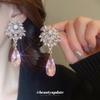Silver Needle Diamond Drop Earrings Women's Niche Exaggerated Design Earrings Earrings Fashion Temperament Earrings Light Luxury High Sense