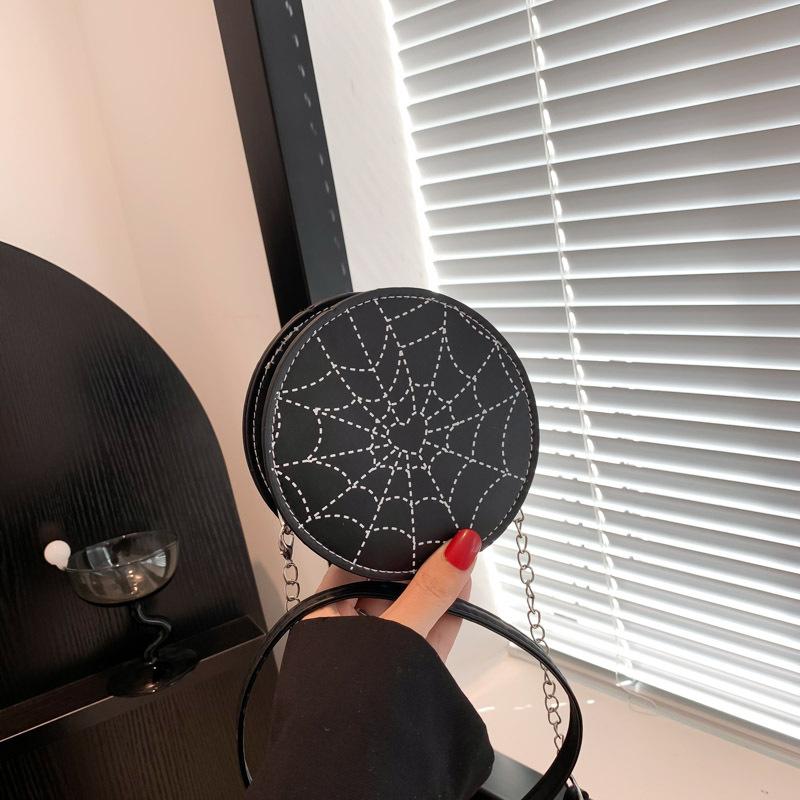 

Популярна цього року модна корейська версія темпераментної сумки на ланцюжку для жінок осінь-зима 2024, нова універсальна маленька кругла сумка чорний