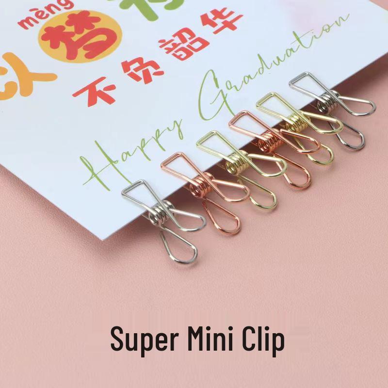 

Windproof Mini Clip: Multi-Purpose for Camping, String Lights & Student Use 2cm Mini Clips [Pack of 10] серебряный
