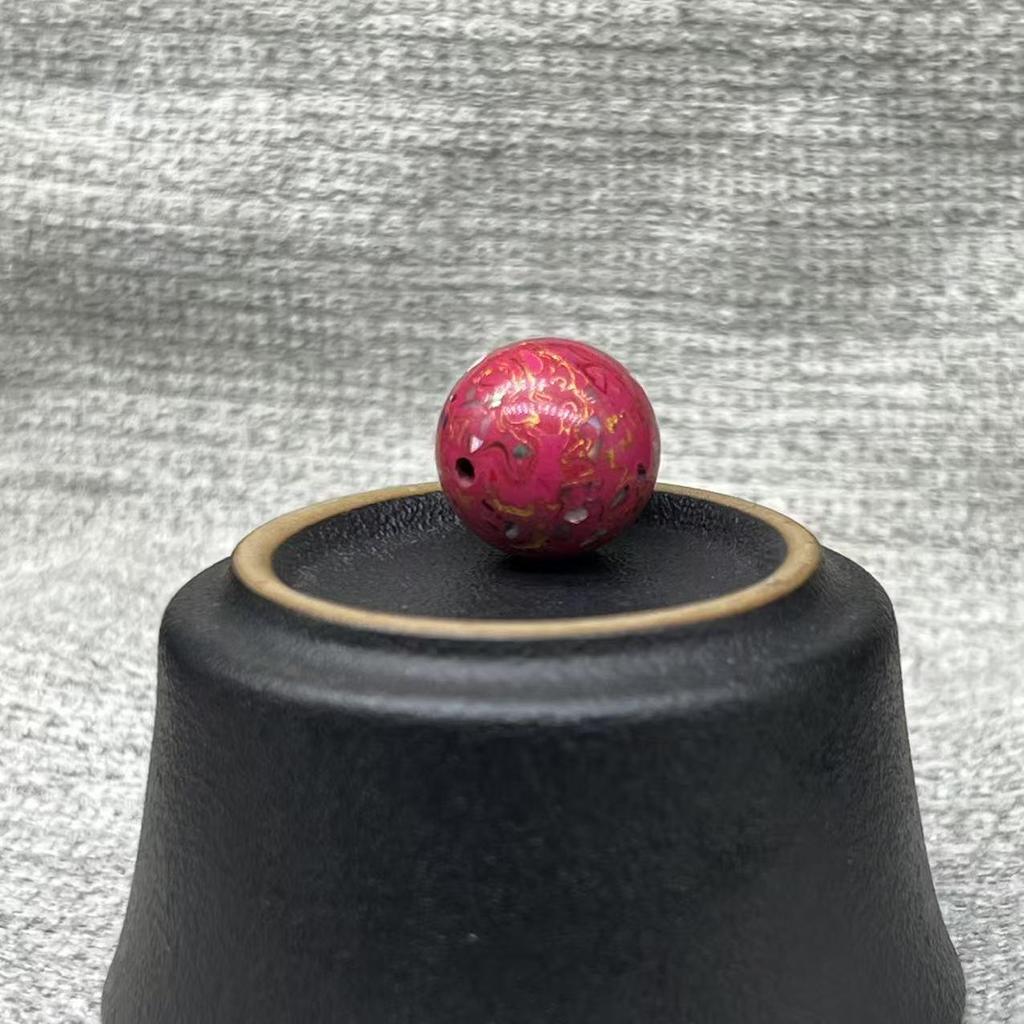 15mm Large Lacquer Loose Craft Beads for DIY Bracelets and Accessories
