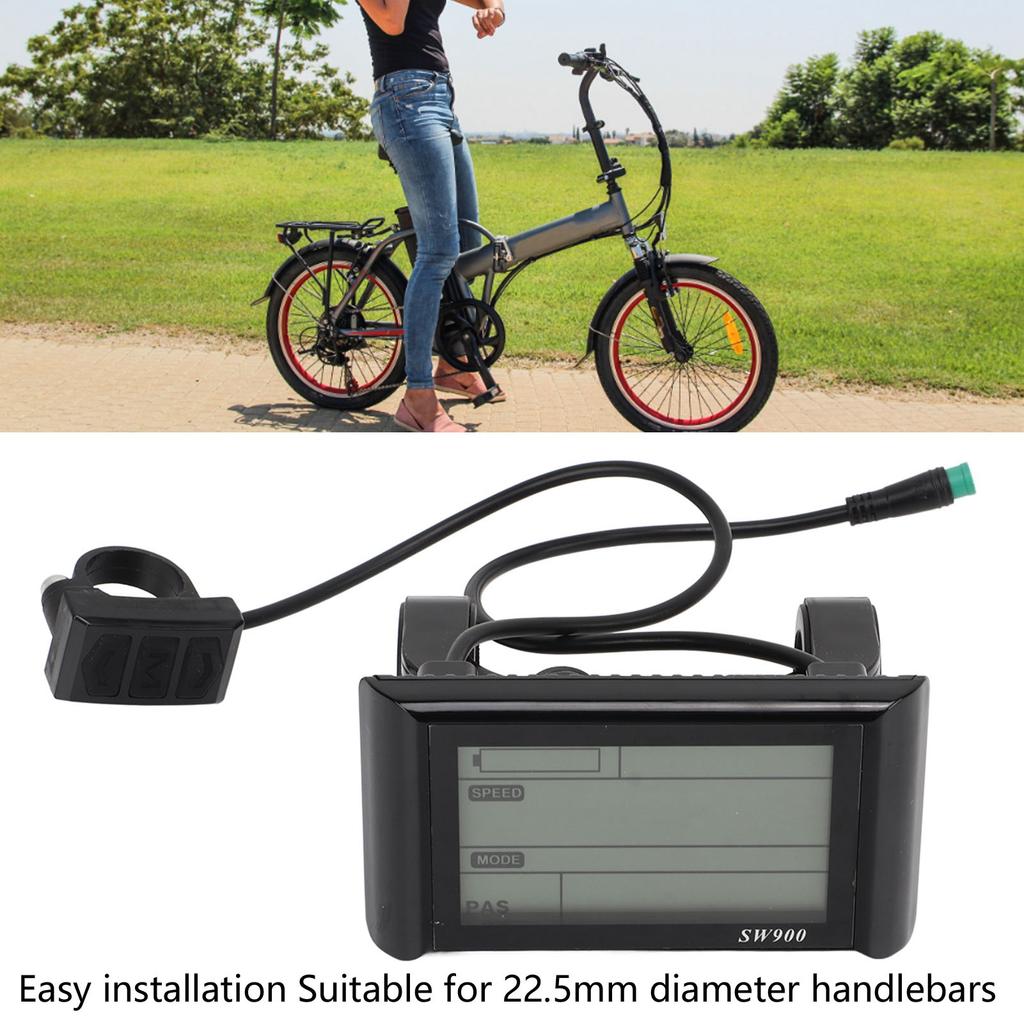 Electric Bike SW900 Panel LCD Meter Waterproof 5 Pin for Electric Scooter Replacement Accessories