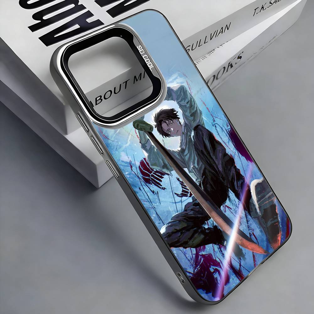 O-Okkotsu Yuta J-Jujutsu K-Kaisen Phone Case For iPhone 17, 16,15,14,13,12,11 Plus,Pro Max, Colorful Silver Funda Cover