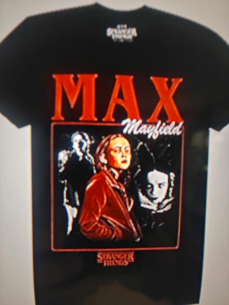 Stranger Things 5 Max Bawełna MED czarny Nowa Pieczęć Hot Topic Koszulka Mayfield Seaso