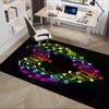 Rainbow Musical Notes Chair Mat Office Carpet, Oversized Rug for Home Decor, Sofa Mat, Desk Pad, Gift Idea for Any Room