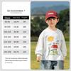 Nausicaa Spring 2025 Kids' Hand-Painted Korean-Style Cotton T-Shirt - Cute Long Sleeve for Boys & Girls