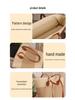 Handmade Large Capacity Straw Shoulder Bag - Trendy 2025 Design with Advanced Zipper for Women