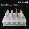 Jnsur Dental Dentistry Polishing Kit 12Pcs Silicone Grinding Heads For Low Speed Handpiece Ceramic/Composite/Metal/Alloy Teeth