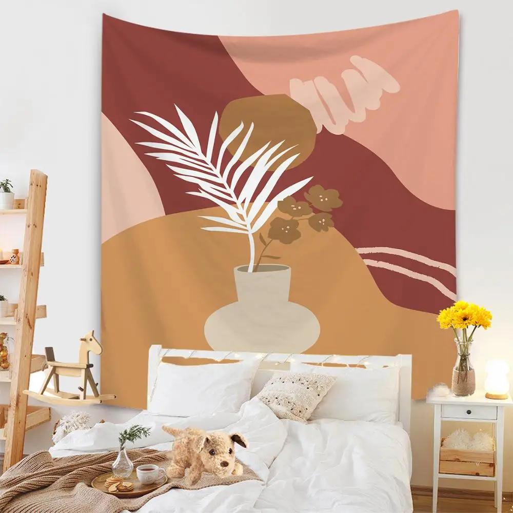 Tapiserie Fundal Sufragerie Murală Covorașă Plajă Decorare Acasă Agățat de perete cu caracter simplu și proaspăt