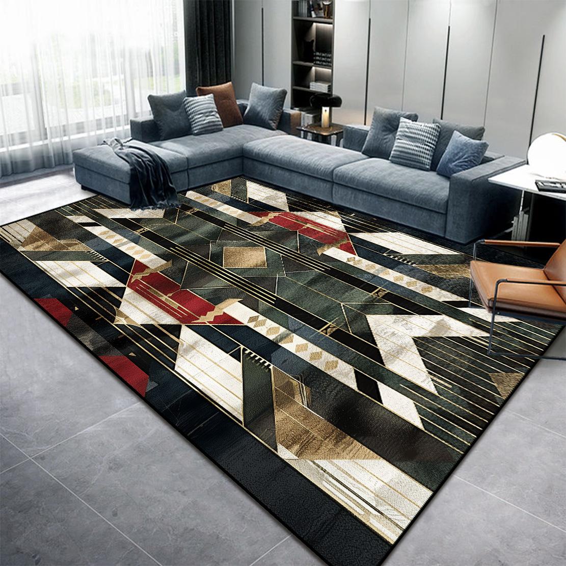 Tappeti Moderni Astratti da Soggiorno Tappetini per Camera da Letto Decorazione Casa Tappeto per il Tempo Libero Lavabile Salotto Tavolini da Caffè Tappetini da Pavimento 140x200cm 60x90cm