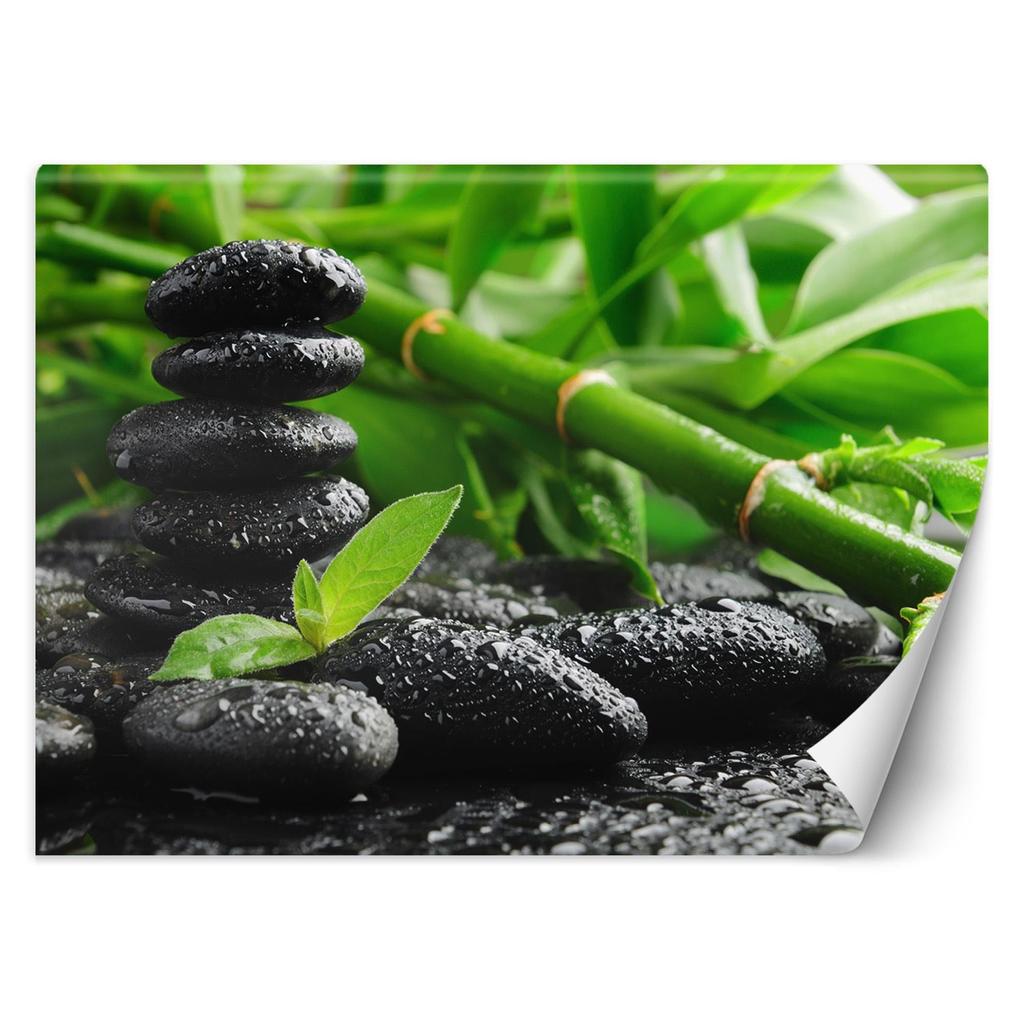 Wallpaper Bamboo Zen Stones