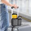 Luggage Handle Water Bottle Holder Bag Dual Cup Storage Pouch Adjustable Drawstring Drink Carrier For Travel Suitcase Use