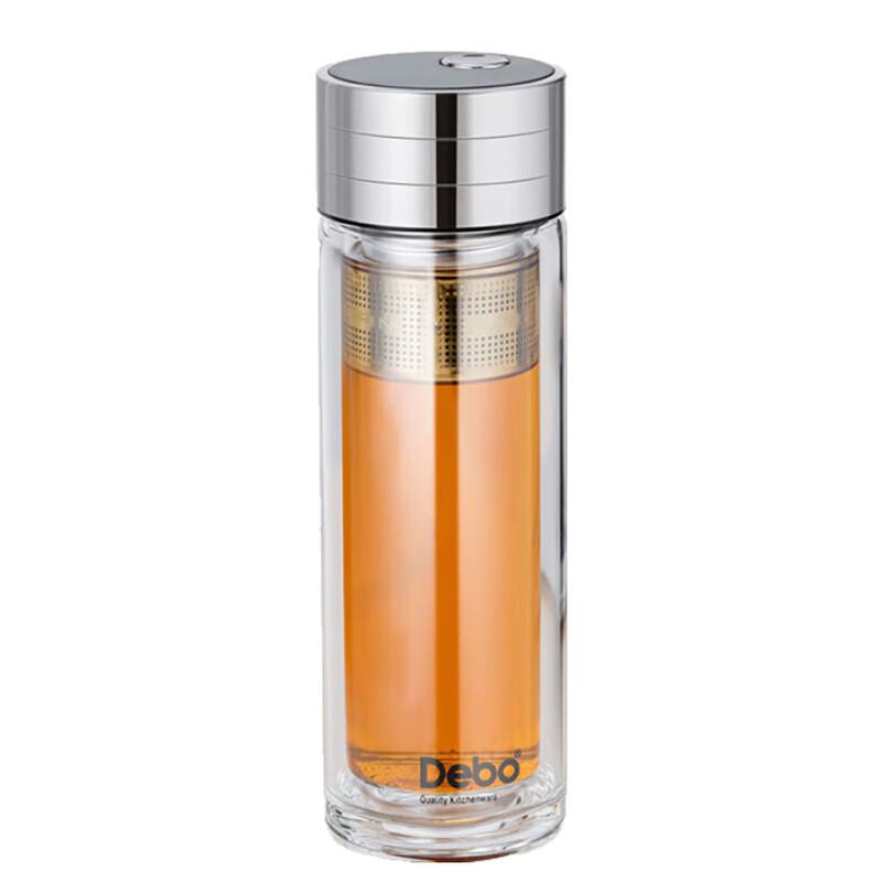 Debo 320ml High Borosilicate Magnetic Glass Tea Infuser Cup