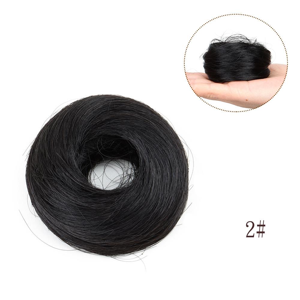 Synthetic Messy Dount Hair Buns Updo Chignon With Elastic Hair Exension for Women Daily Lazy Hair Accessories