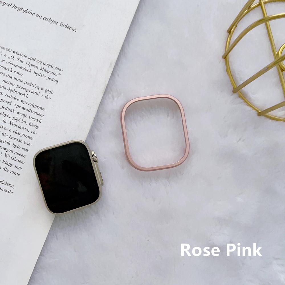 Stainless Steel Case Cover For Apple Watch Band 41mm 45mm 42mm 38mm 40mm 44mm 49mm  for Iwatch 8 7se 6 5 4 3 2 1 Metal Frame Protective Case