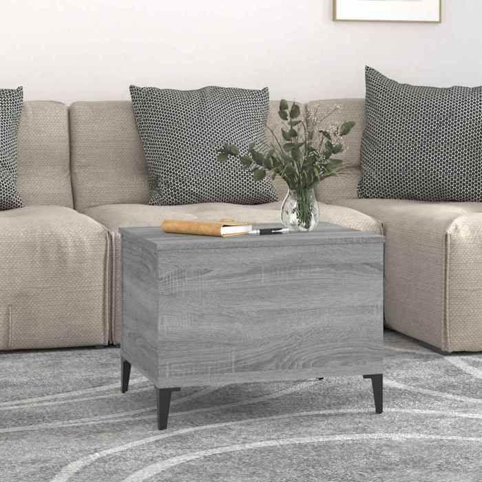 819578 vidaXL Table basse Sonoma gris 60x44,5x45 cm Bois d'ingénierie