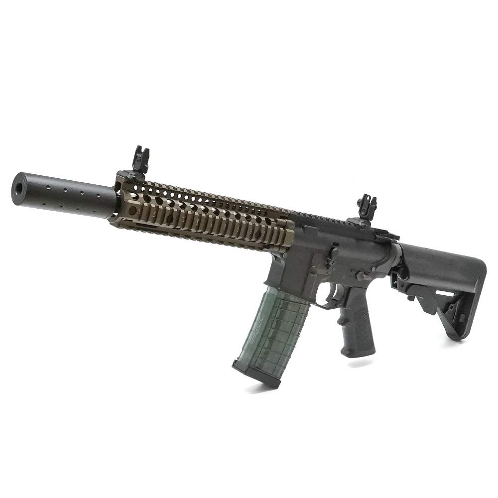 Ryohin Buhin 14mm Right-Handed/Clockwise Compatible Short Suppressor with NOVESKE Stamp, Compatible with 108mm Handguns and Pistols