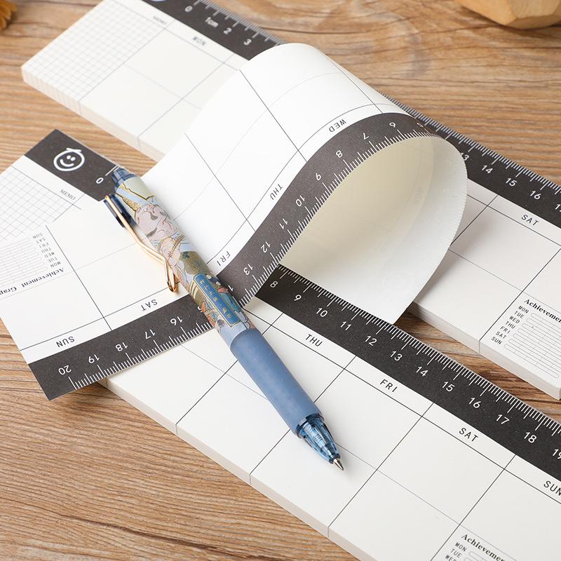 Weekly Planner & Habit Tracker: Flip-Up Memo and Sticky Notes Notebook