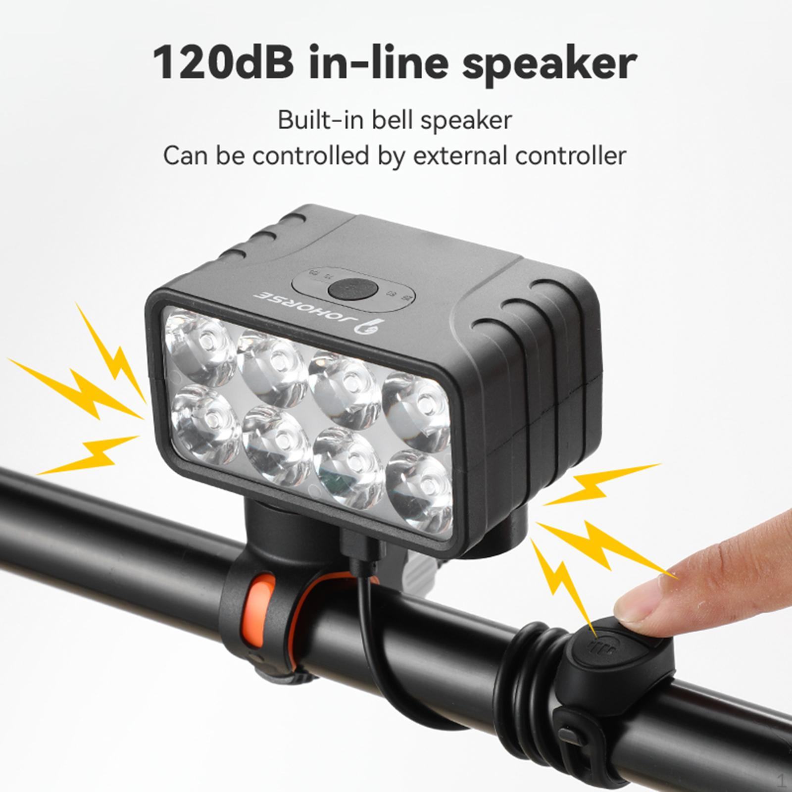 Bright Bike Headlight for Nighttime Cycling Adventures Strap
