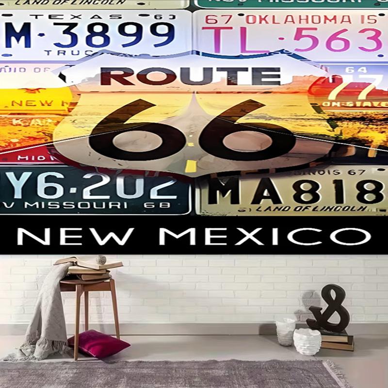 1pc U.S. Route 66 Tapestry, Living Room, Bedroom, Office, Party Decor, Ideal Festive Gift