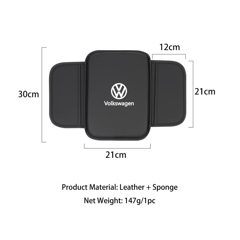 Car Center Console Protector Cover Armrest Box Cushion With Storage Function For VW Scirocco Polo Tiguan Sharan Touran