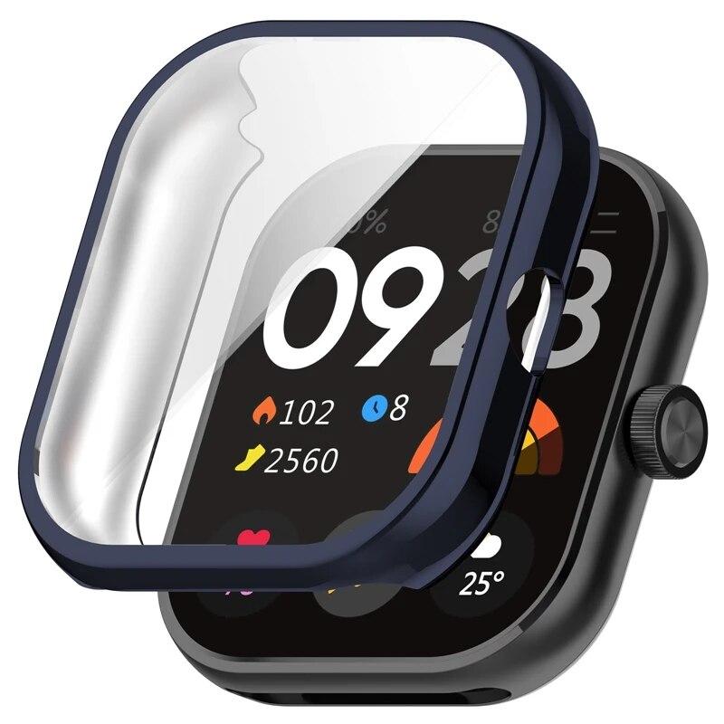 Soft Full Case+Tempered Glass For Redmi Watch 4 Protective Cases Screen Protector + Cover On  Redmi Watch 3 Active
