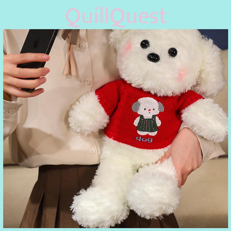 Bear Teddy Stuffed Toy Girl Birthday Gift Cartoon Cute Sweater Dog Action Figure