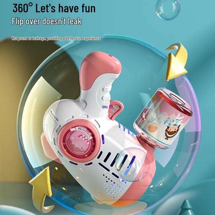 2025 New Model Handheld Electric Bubble Gun Toy for Girls