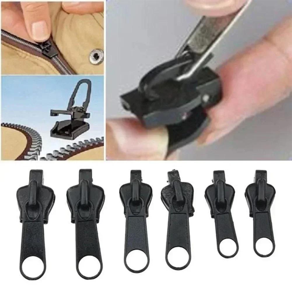 6Pcs New Instant Zipper Universal Instant Fix Zipper Repair Kit Replacement Zip Slider Teeth Rescue New Design for DIY Sewing