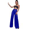 2025 Women's High-Waist Sequin Wide-Leg Summer Pants - European & American Casual Fashion