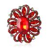 Korean Style Rhinestone Glass Brooch: Medium-Sized, Versatile & Exquisite Women's Pin