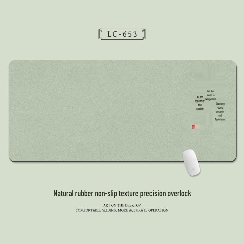 Extra Large Chinese Style Minimalist Mouse Pad with Wrist Rest