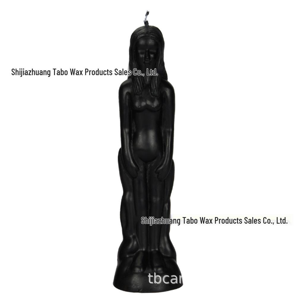 Paraffin Male & Female Couple Figure Candles, Handmade, Multi-Color Optional Lighting.