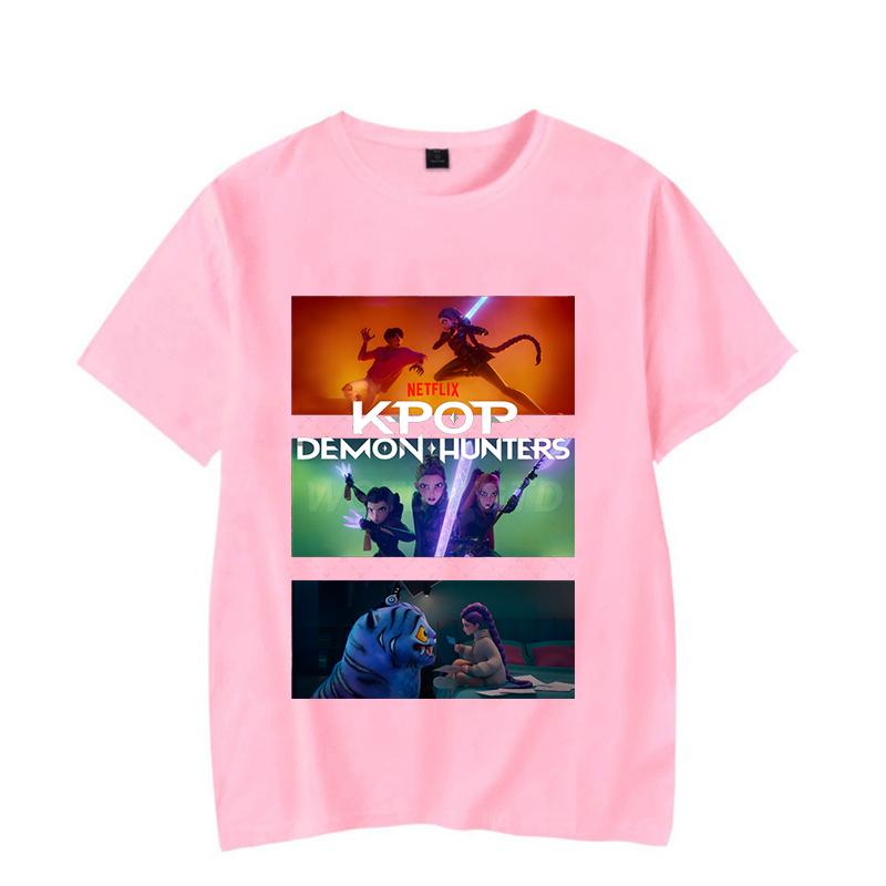 Anime Mode KPop Dämonenjäger Sommer Tops Rumi T-Shirt für Männer Frauen Perfektes Geschenk für Fans Neue koreanische Ulzzang T-Shirts