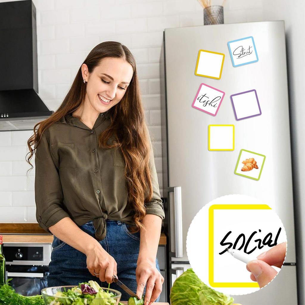 30 Sheets Magnetic Fridge Notepads To-Do List sticky notes Memo Pad Grocery Shopping Tearable Note Pad Reminders Reusable