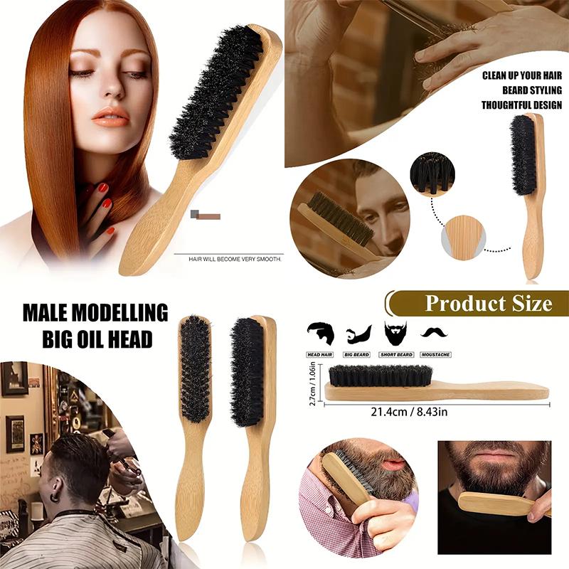 Hair Brush Set - Texture & Partition, Create Smooth Ponytails & Buns, Smooth Out Hair