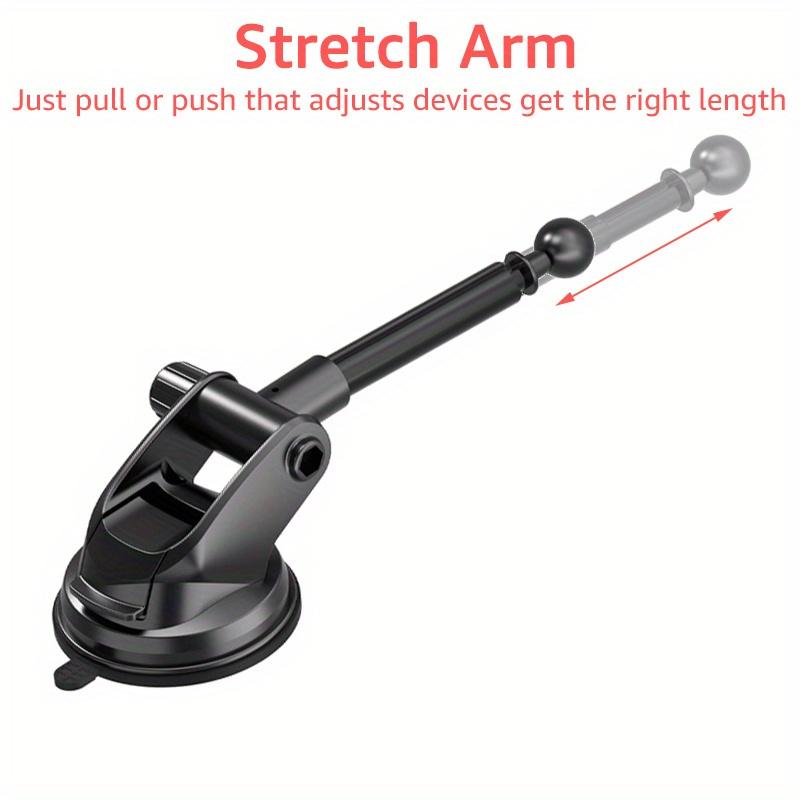 1 buc Ventuză 17mm Bază cu Cap Sferic cu Braț Telescopic din Aliaj de Aluminiu pentru Bord Mașină Parbriz Ventuză Accesorii Suport Telefon