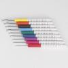 9pc/set ABS plastic handle crochet hooks,  two-color threaded knitting needles, perfect weaving tools for weaving enthusiasts