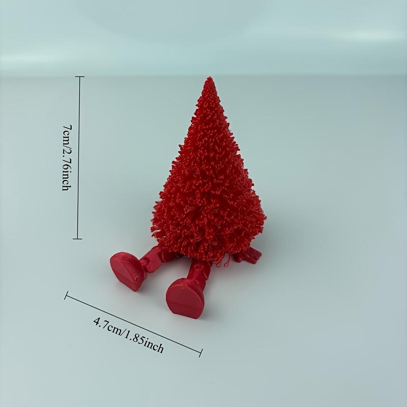 3D Printed Christmas Tree Ornament With Movable Joint Christmas Decorations Festive Tabletop Display Statue