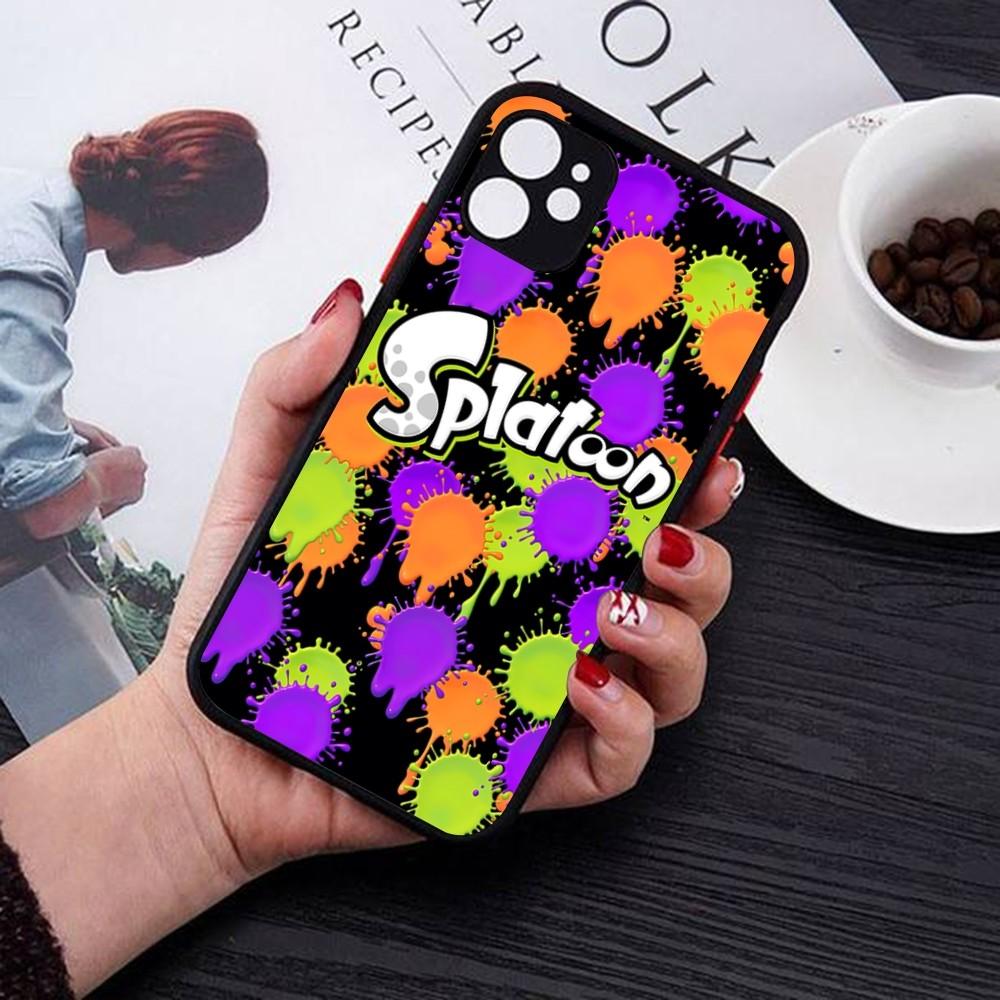 Splatoon Phone Case For IPhone 14 11 12 13 Mini Pro Max 8 7 Plus X XR XS MAX Translucent Matte Cover