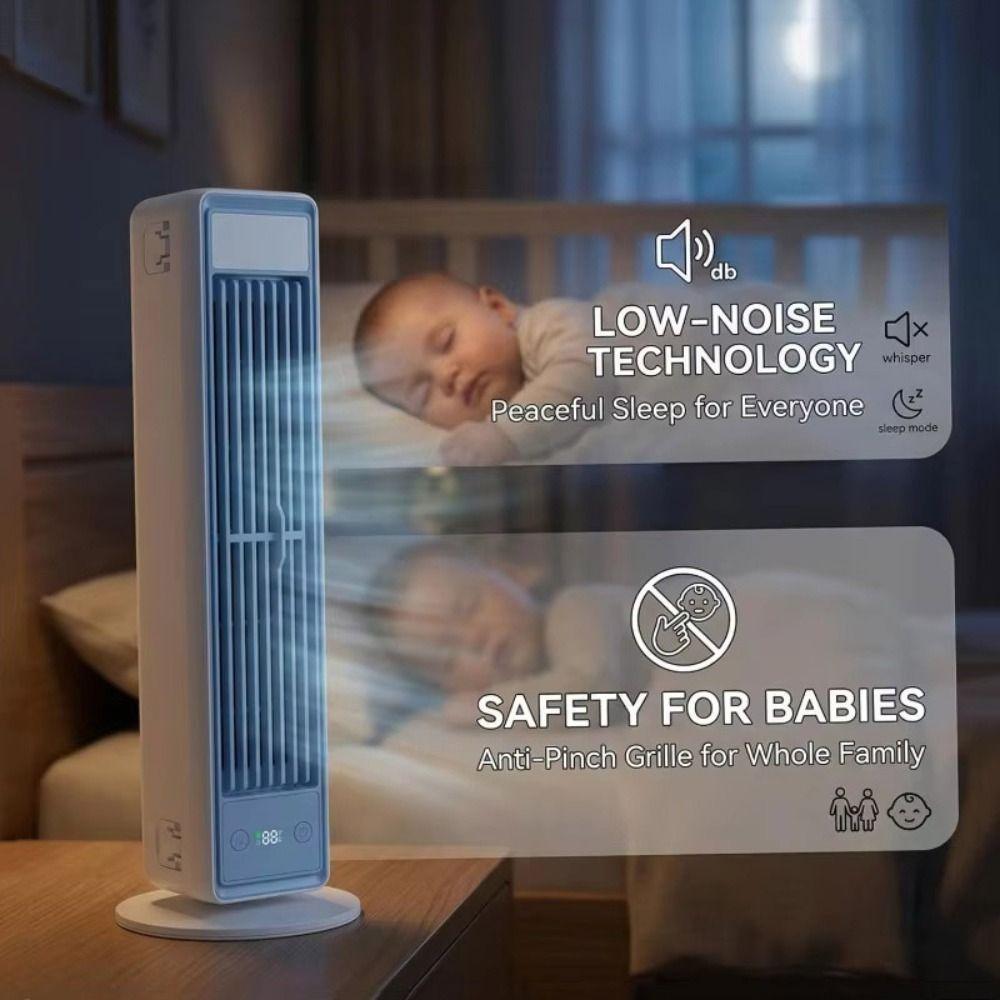 Ventilatore Condizionatore d'Aria Multidimensionale Silenzioso Senza Pale Raffrescatore d'Aria Silenzioso Umidificatore Montabile a Parete
