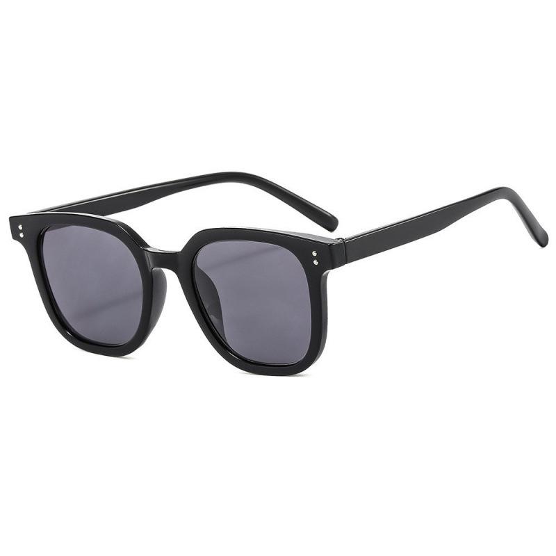 Trendy Unisex Prescription Myopia Sunglasses with Resin Lenses Plano