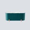 3 Grid Cosmetics Storage Box Large Capacity Organizer Box Makeup Organizer  Powder Puffs