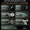 Mavllos YURI Light Baitcasting Reel  Drag Power 5KG Speed Ratio 5.2:1  Aluminum Spool Saltwater Freshwater Lure Bait Casting Reel Baitcasting Reel